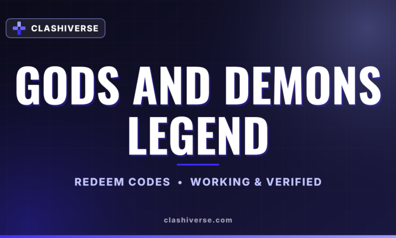 List of All Gods and Demons Legend Codes-updated