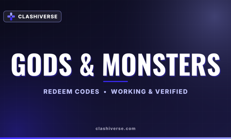 List of All Gods & Monsters Codes-updated