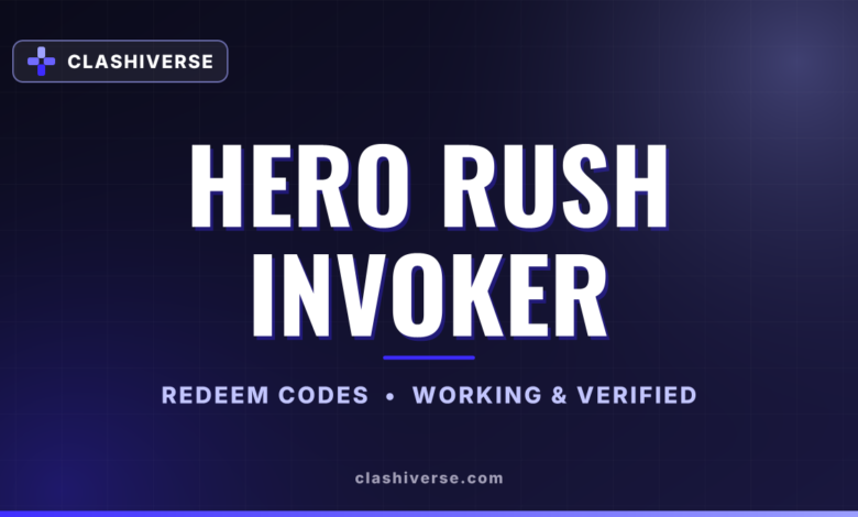 Hero Rush Invoker codes