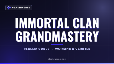 Immortal Clan Grandmastery codes