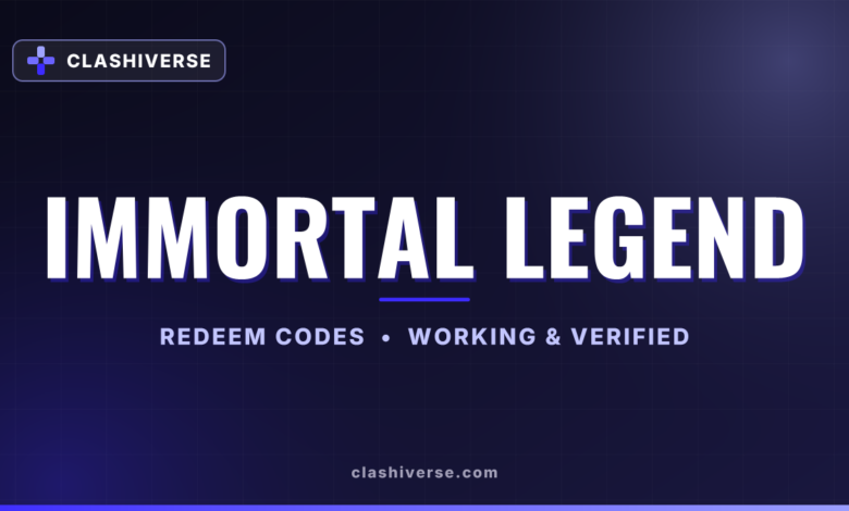 List of All Immortal Legend Codes-updated