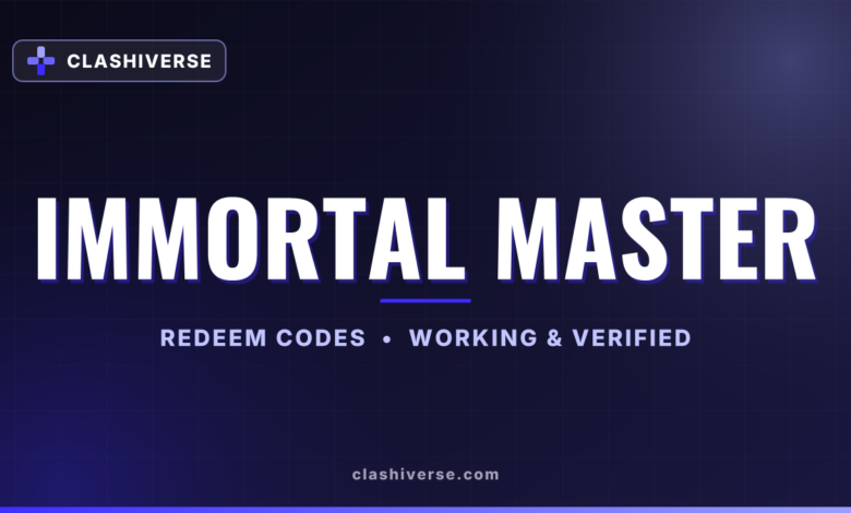 List of All Immortal Master Codes-updated
