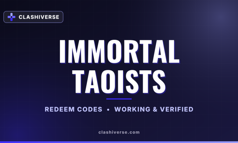 List of All Immortal Taoists Codes-updated