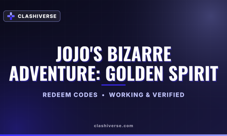 JoJo's Bizarre Adventure: Golden Spirit codes