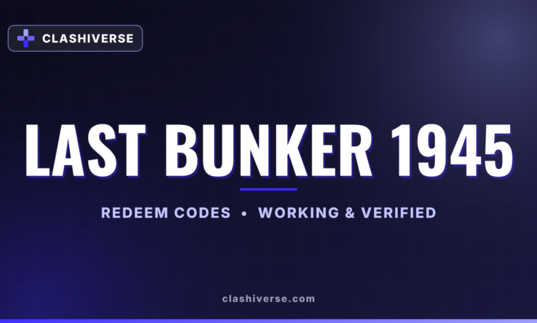 Last Bunker 1945 codes