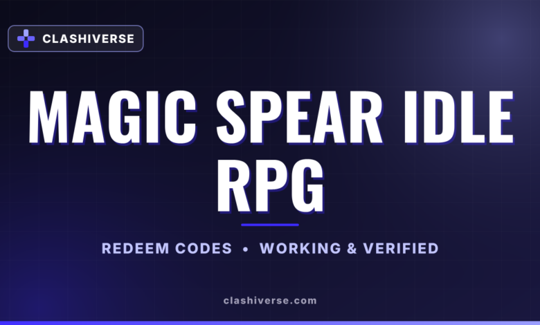 List of All Magic Spear Idle RPG Codes-updated