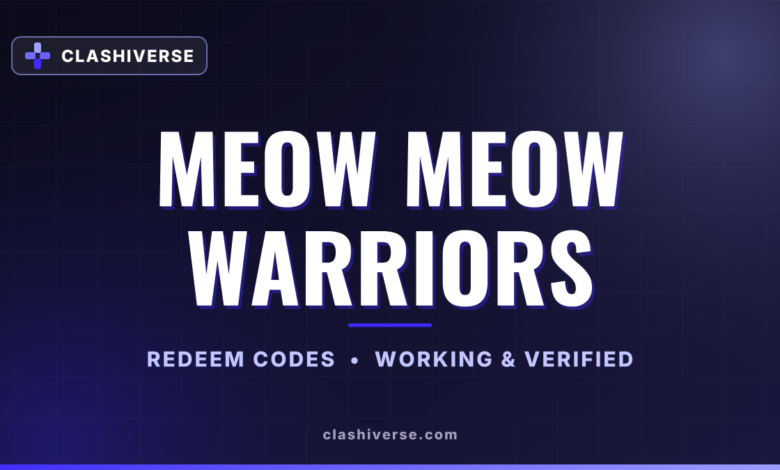 List of All Meow Meow Warriors Codes-updated