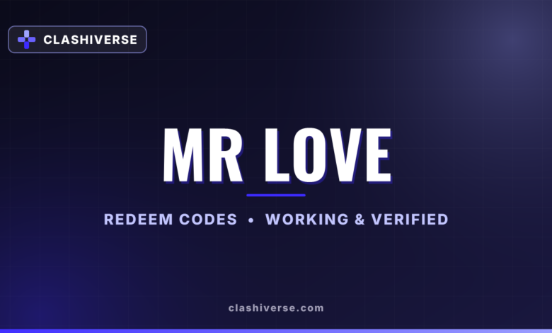 List of All Mr Love Codes-updated