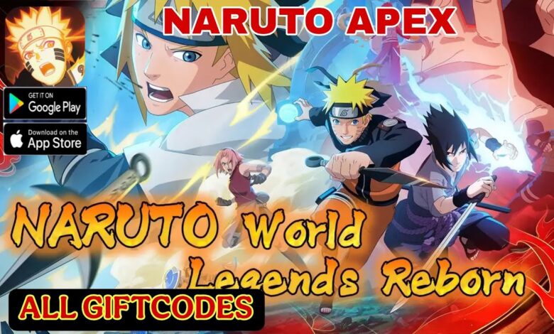 List of All NARUTO Apex Codes-updated