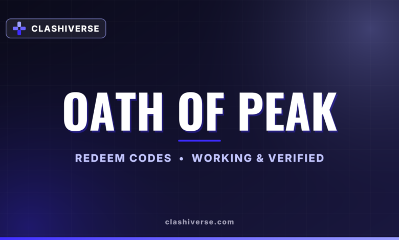List of All Oath of Peak Codes-updated