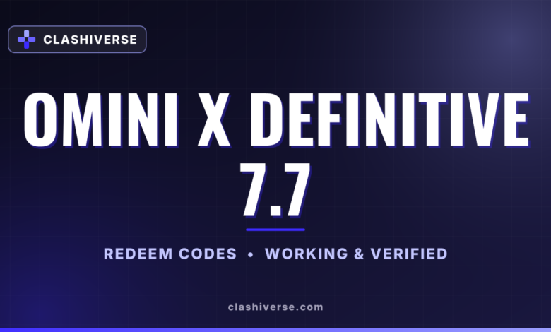 Omini X Definitive 7.7 codes