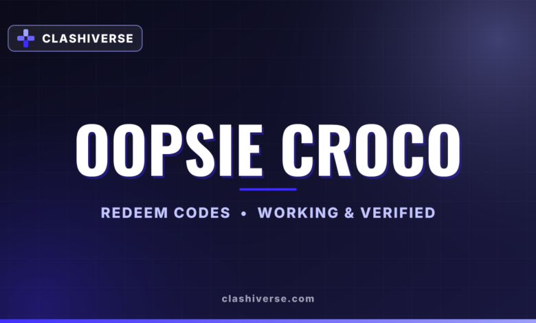 Oopsie Croco codes