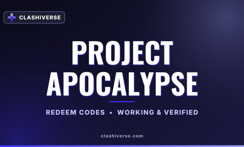 List of All Project Apocalypse Codes-updated