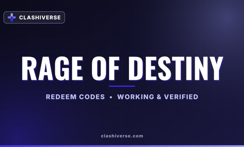 List of All Rage of Destiny Codes-updated