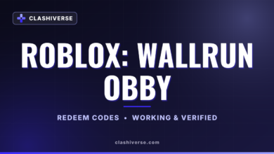 Roblox: Wallrun Obby codes