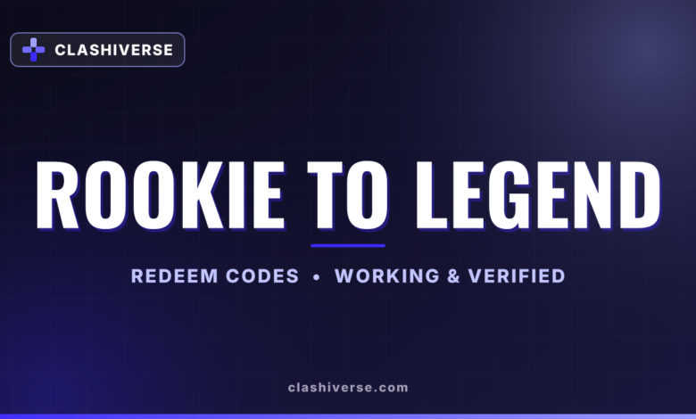 List of All Rookie to Legend Codes-updated