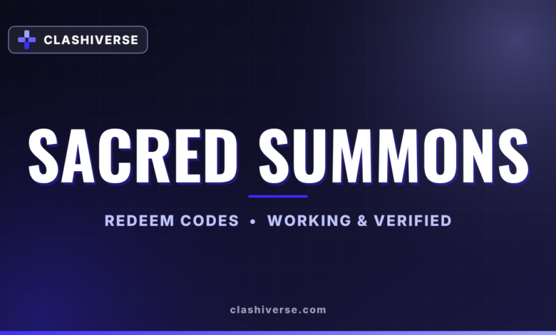List of All Sacred Summons Codes-updated