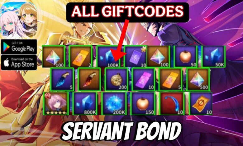 List of All Servant Bond Codes-updated