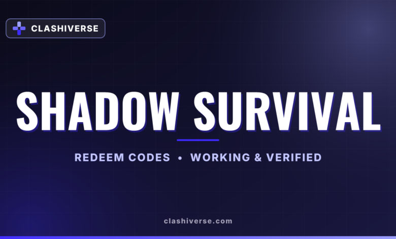 List of All Shadow Survival Codes-updated