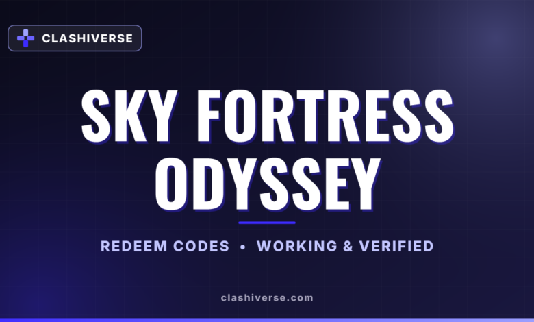 List of All Sky Fortress Odyssey Codes-updated