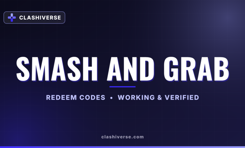 List of All Smash and Grab Codes-updated
