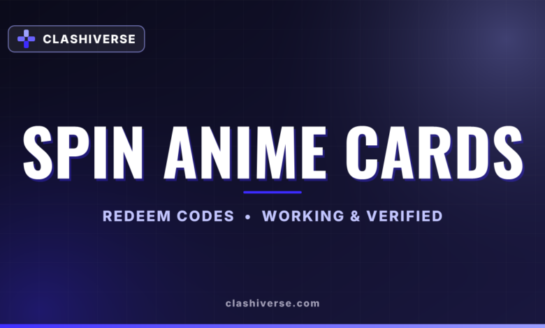 Spin Anime Cards codes