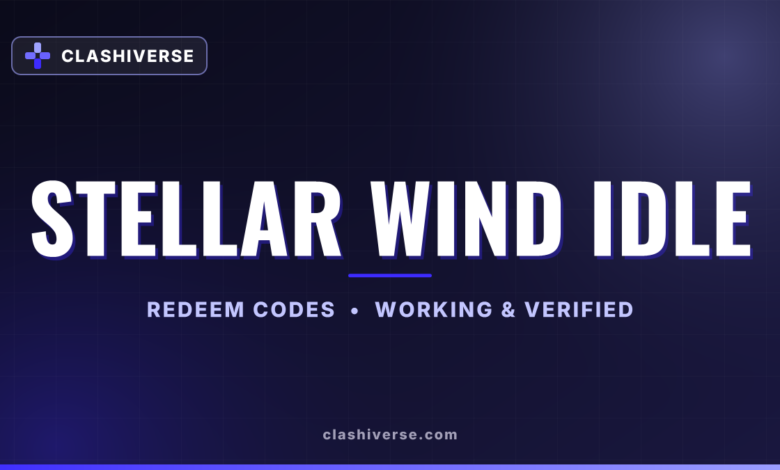 List of All Stellar Wind Idle Codes-updated