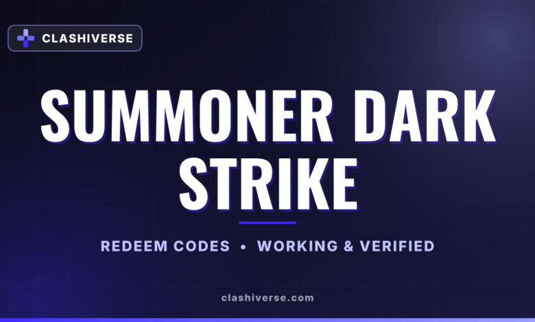 List of All SUMMONER DARK STRIKE Codes-updated
