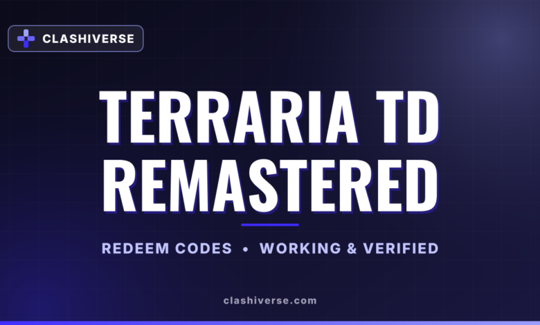 List of All Terraria TD Remastered Codes-updated