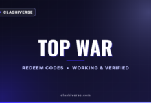 List of All Top War Codes-updated
