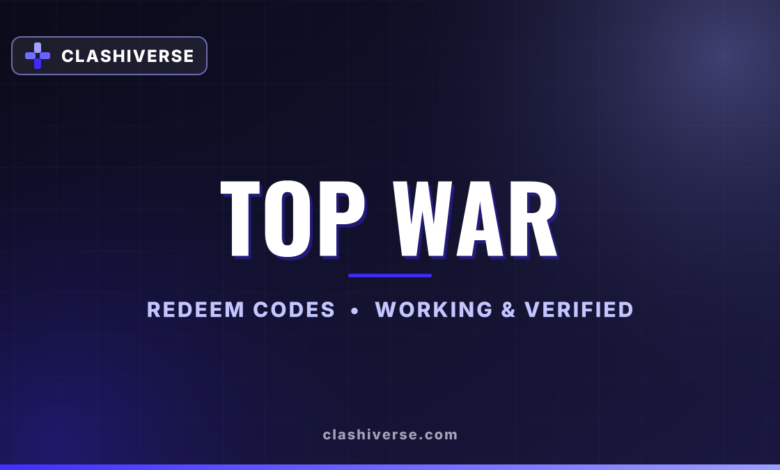 List of All Top War Codes-updated
