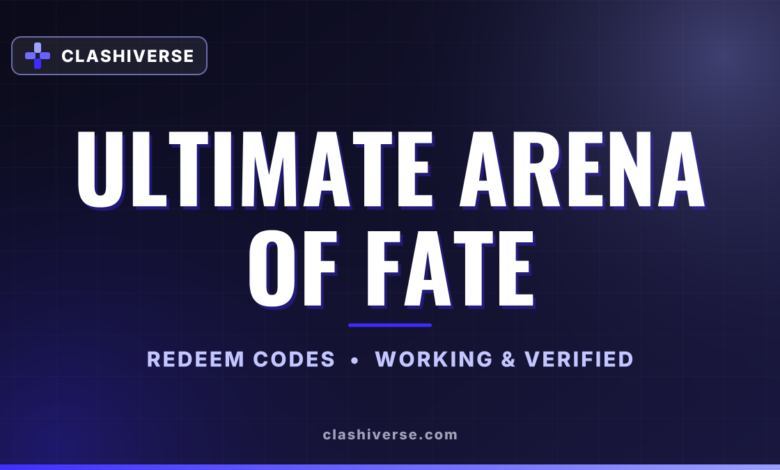 List of All Ultimate Arena of Fate Codes-updated