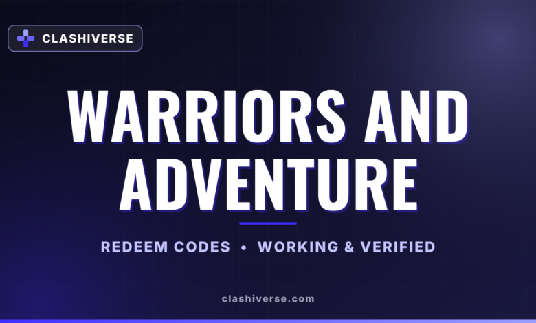 List of All Warriors and Adventure Codes-updated
