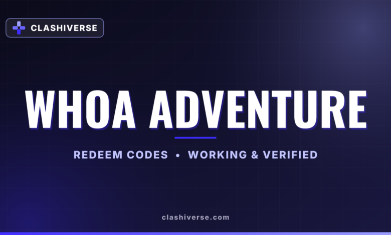 Whoa Adventure codes