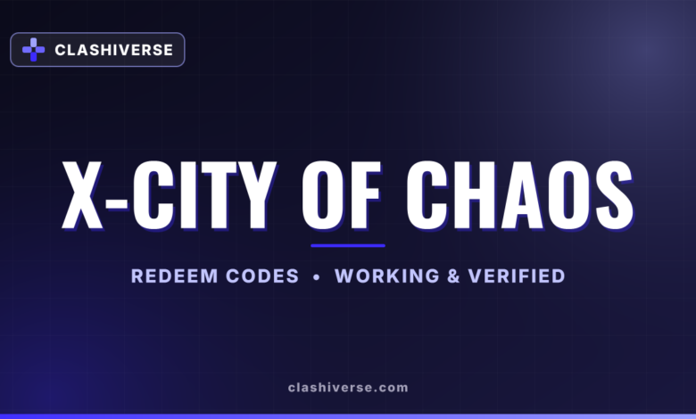 List of All X-City Of Chaos Codes-updated